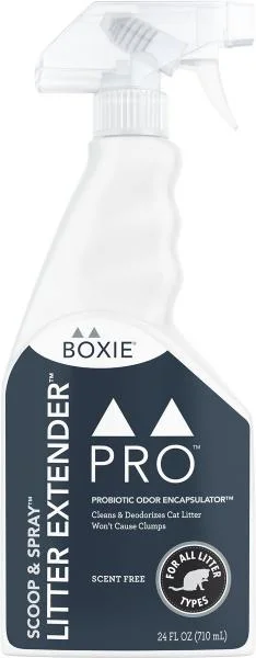 Boxie Cat Pro Litter Extender Spray Scent Free 24 oz